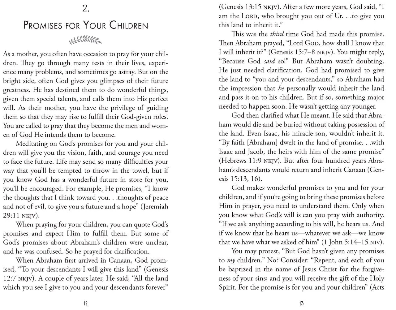 Bible Prayers For Mother's KJV