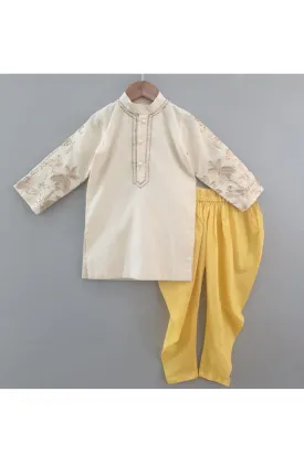 Gota floral work kurta with chudidar