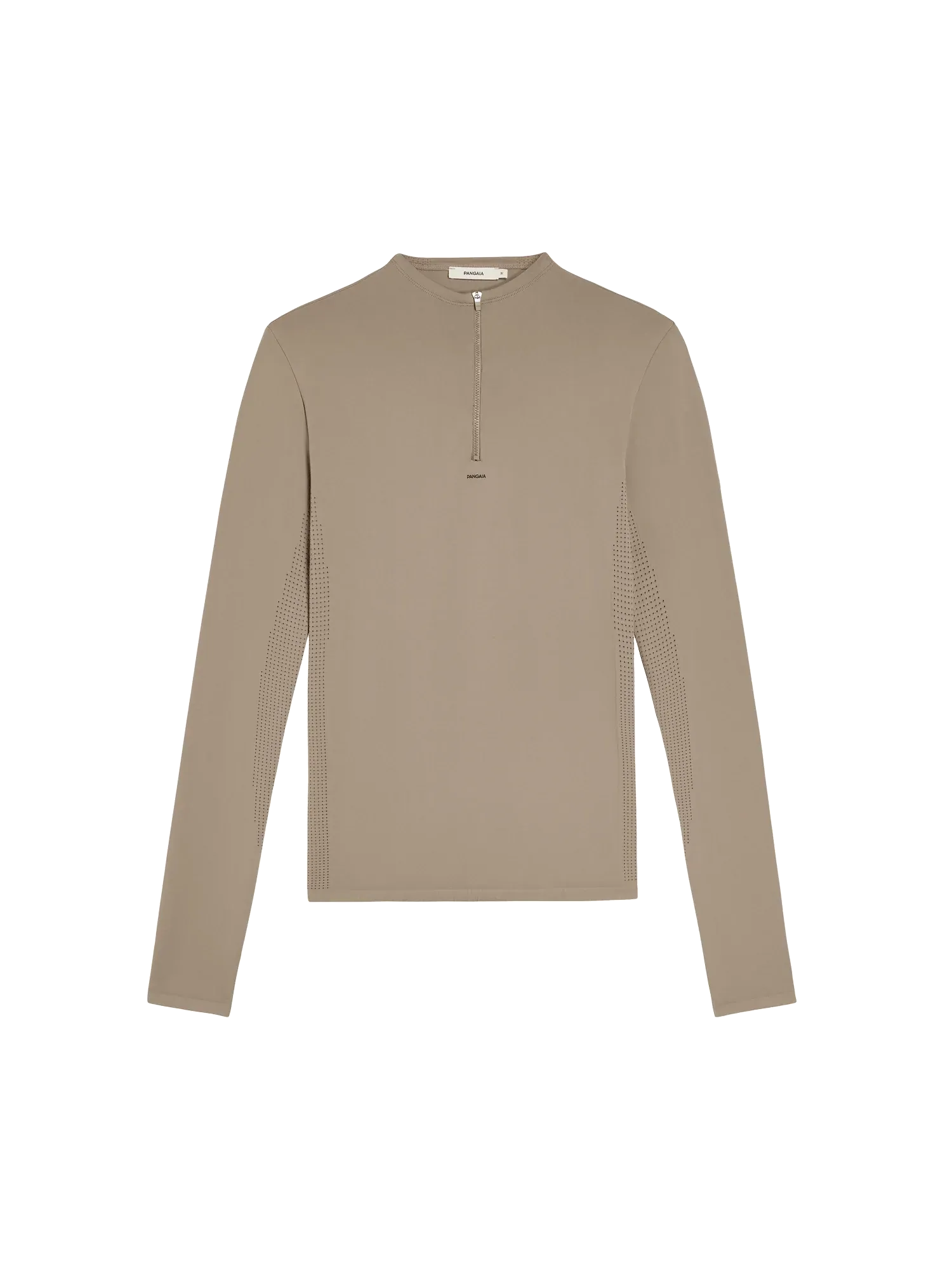 Men’s Activewear 2.0 Zipped Long Sleeve Top—taupe