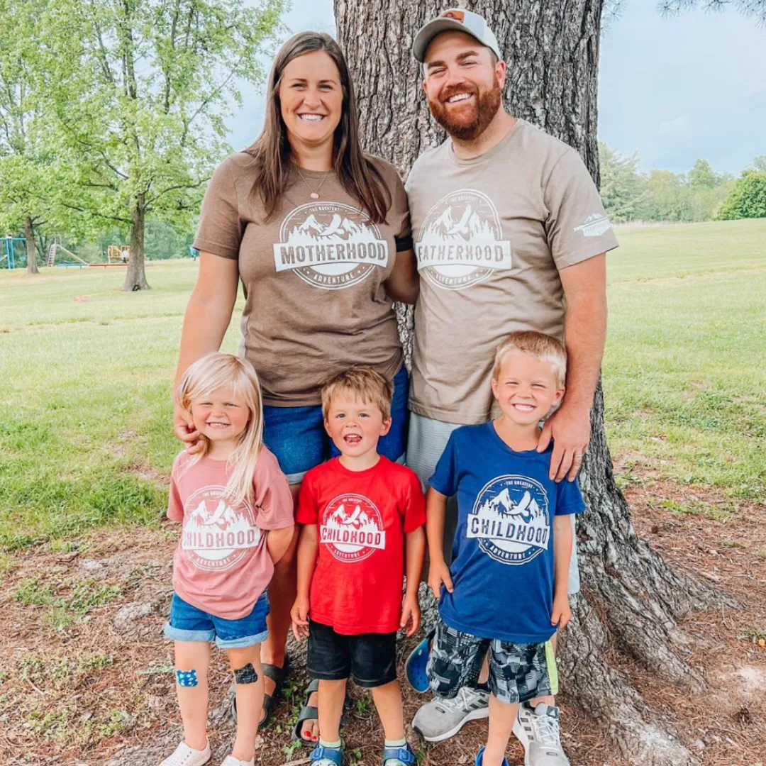 Motherhood   Childhood - The Greatest Adventure - Set of 2 Shirts